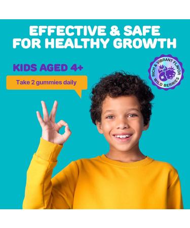Height Growth Gummies for Kids - Growth Vitamins for Teens Height Increase Multivitamin for Boys & Girls with Calcium Vitamin D C K2 Magnesium Zinc Natural Height Growth Maximizer Supplement 60 PCS Kids Gummies - Buy Online on GoSupps.com