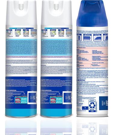 Lysol Disinfectant Spray + Fabric Sanitizing & Antibacterial Spray Set - Crisp Linen & Lavender Fields - 2x19oz + 1x15oz - Buy Online on GoSupps.com