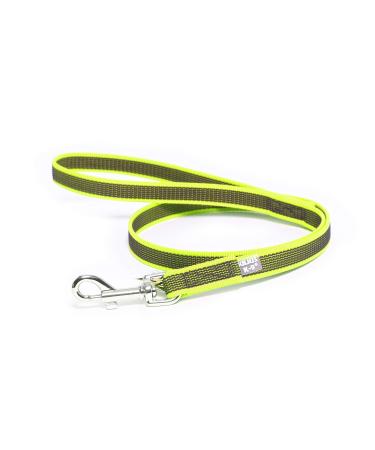 IDC Color & Gray rubberized leash 20 mm x 1 m with loop neon gray Neon gray 20 mm x 1 m (with loop)
