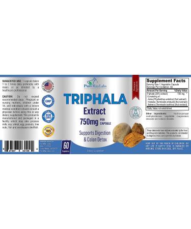 YUMMYVITE Triphala Capsules - Digestion & Colon Support - 60 Capsules - Buy Online on GoSupps.com