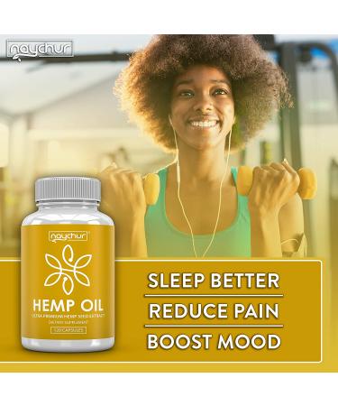 Organic Hemp Oil Capsules for Pain Relief & Stress Support - 120 Count - Buy Online on GoSupps.com