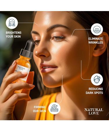 Vitamin C Serum For Face - 20% Vitamin C Serum with Hyaluronic Acid Vitamin E - Aloe Vera Facial Serum Made In Canada - 30 mL - Buy Online on GoSupps.com
