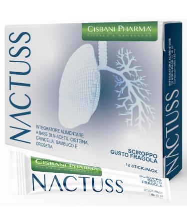 CISBANI PHARMA CISBANI PHARMA Nac 600mg with Grindelia Elderberry and Drosera. Dry Cough and Grass Syrup for Adults 12 Easy to Take Stick-Packs