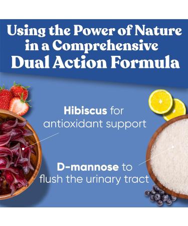 Urinary Harmony D Mannose Gummies | Urinary Tract Health Drug-Free Formula 60 Berry Lemon Gummies - Buy Online on GoSupps.com