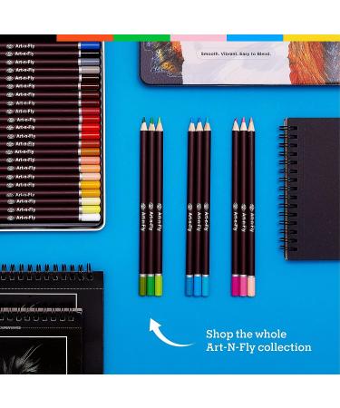 48 ct Oil Pastel Pencils for Artists - Soft Core Colored Pencils for Drawing, Sketching, and Adult Coloring - Skin Tone Set in Cyclindrical Box - Buy Online on GoSupps.com