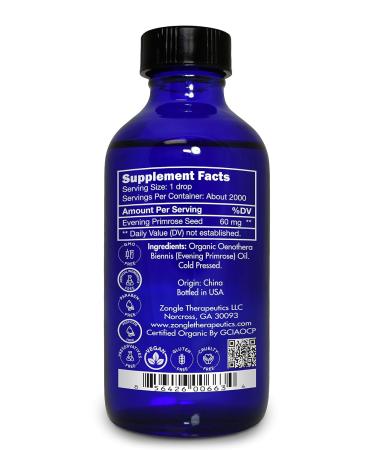 Organic Evening Primrose Oil for Pregnancy - 100% Pure & Natural | Zongle Therapeutics 4 OZ - International Shipping - Buy Online on GoSupps.com