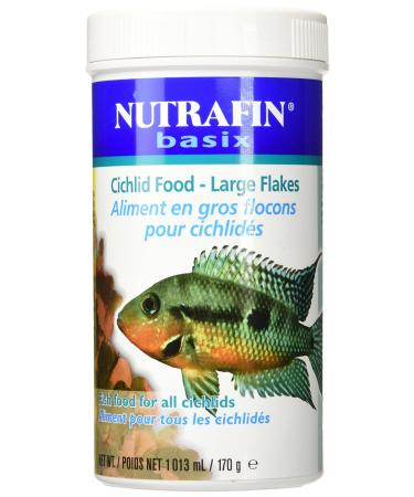 Nutrafin A7134 Basix Cichlid Food Large Flakes 170g (6-Ounce)