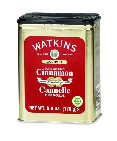 Watkins Pure Ground Cinnamon - 6 oz Gourmet Spice Tin | Premium Flavor - Buy Online on GoSupps.com