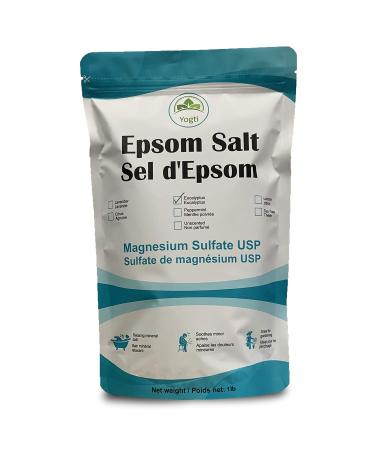 Yogti Eucalyptus Epsom Salt 1 pound 453.59 g (Pack of 1) Salt