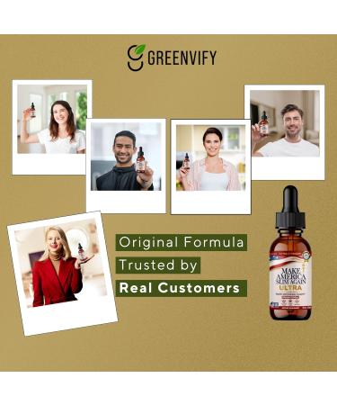 GREENVIFY Make America Slim Again Ultra Extra Strength Dietary Supplement 60 Servings 2 fl oz (5) - Buy Online on GoSupps.com