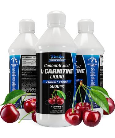 Parker Naturals L-Carnitine 5000 Mg Liquid Supplement - 16 Oz True Cherry Flavor - Buy Online on GoSupps.com