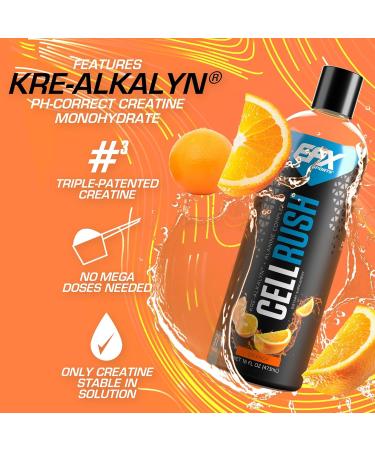EFX Sports Cell Rush - Fast Acting Muscle Fuel with Kre Alkalyn & Beta Alanine | 16 Fl Oz (Orange) | International Shipping Available - Buy Online on GoSupps.com