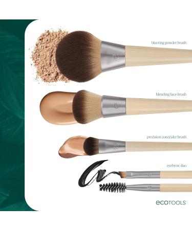 Ecotools Eyebrow Brush Duo - Tame Sculpt & Fill Brows | Eco-Friendly Cruelty-Free Vegan | Dual-Ended Spoolie & Angled Brush - Buy Online on GoSupps.com