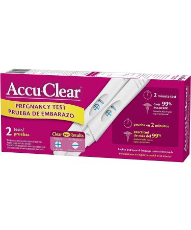 Accuclear Pregnancy Test 2-Count - Pack of 2 | Accurate Results at Home - Buy Online on GoSupps.com