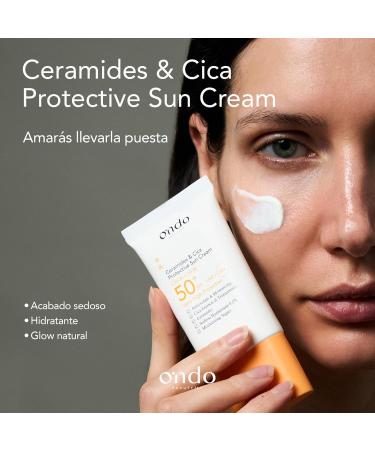 Ondo Beauty 36.5 Ceramides & Cica Crema Solar SPF 50+ 50 ml - Buy Online on GoSupps.com