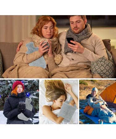 3L Large Hot Water Bottle with Soft Fleece Cover & Kangaroo Pocket - XXL Heat Bottle for Children & Adults | International Shipping Available - Buy Online on GoSupps.com
