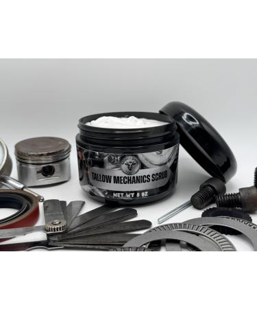 Naturally Lathered Tallow Co. Mechanics Scrub 8 oz Heavy-Duty Hand Cleaner