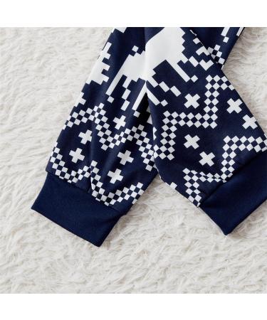 PatPat Family Matching Christmas Pajamas Set - Tree Snowflake & Letters Print | Blue | Kids 2-3 Years | Xmas Outfits - Buy Online on GoSupps.com