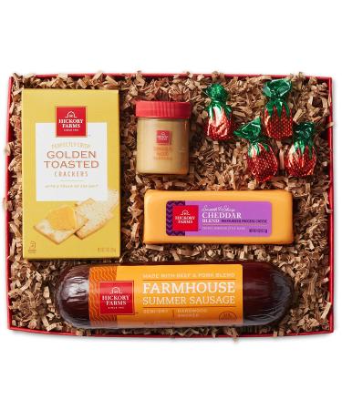 Hickory Farms Sausage & Cheese Gift Box | Gourmet Food Basket for Small Gatherings & Special Occasions - Buy Online on GoSupps.com
