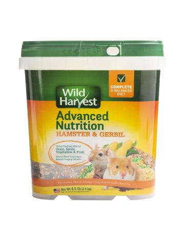Wild Harvest Nutrition Diet and Advanced Nutrition Diet for Hamsters and Gerbils 4.5 Pound (Pack of 1) Advanced Nutrition