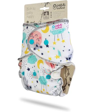 Shop Petit Lulu One Size Snaps Diaper (5-16 kg) - Dreaming Koalas | Eco-Friendly International Shipping Available! - Buy Online on GoSupps.com