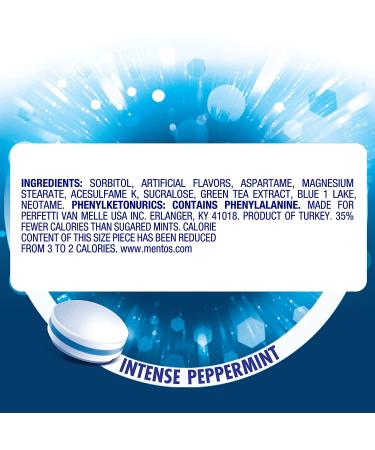 Mentos Clean Breath Sugarfree Hard Mint 150pc Intense Peppermint - Pack of 4 Bottles - Buy Online on GoSupps.com
