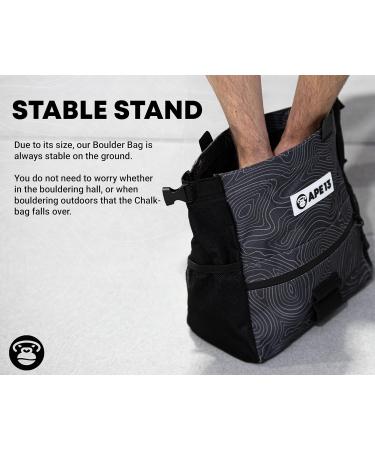 APE13 Chalkbag Boulder Set - Premium Chalk Bag Brush & Chalk for Bouldering - Perfect Gift & Ample Space for Accessories - Buy Online on GoSupps.com
