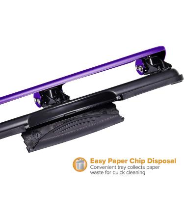 Bostitch Office EZ Squeeze 3-Hole Punch - Purple (2105) | 12 Sheets Capacity - Buy Online on GoSupps.com