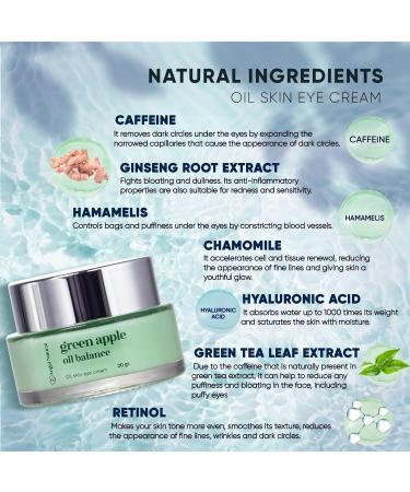 Angel Natural Retinol Eye Cream - Dark Circle & Puffiness Treatment Fine Lines Reducer Korean Skin Care 1% Caffeine 2% Retinol 0.7 Fl Oz - Buy Online on GoSupps.com