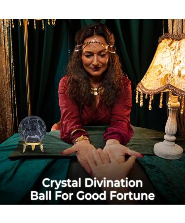 Large Iolite Crystal Ball for Witchy Decor & Fortune Telling | Gemstone Sphere for Witchcraft & Office Decor - Buy Online on GoSupps.com