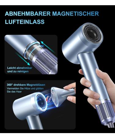 Ankway Hairdryer with ions 110000 rpm professional hairdryer hair dryer with 200 million negative ions Ankway Travel Hair Dryer with 25 m power cord - Buy Online on GoSupps.com