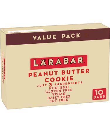 Larabar Peanut Butter Cookie, Gluten Free Vegan Fruit & Nut Bars, 10 Ct