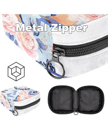 GIAPB Sanitary Napkin Storage Bag | Period Tampon Makeup Pad Pouch | Bird Roses Flower Color1621 - Buy Online on GoSupps.com