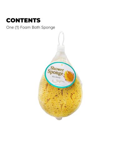 Jacent Deep Cleaning Sea Foam Bath and Body Sponge - 1-Pack - Buy Online on GoSupps.com