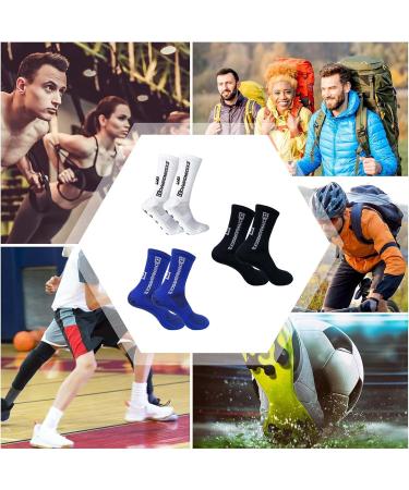 Shop 3 Pairs of Premium Football Socks for Men - Grip & Stopper Soccer Socks | International Shipping - Buy Online on GoSupps.com
