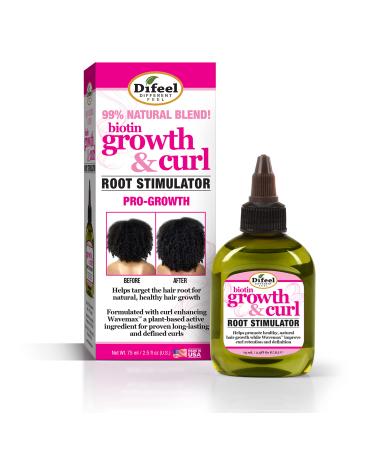Difeel Biotin Pro-Growth Root Stimulator 2.5 oz -Deep Treatment for Hair Growth and Damaged Curly Hair Unisex Adult