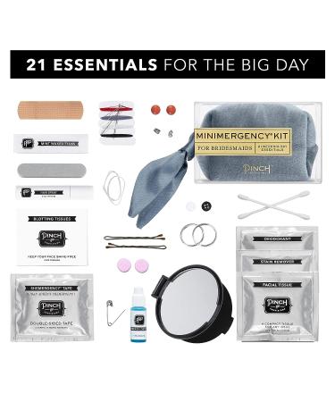Pinch Provisions Bridesmaid Minimergency Kit - 21 Wedding Day Essentials - Bridal Shower Gift - Dusty Blue - Buy Online on GoSupps.com