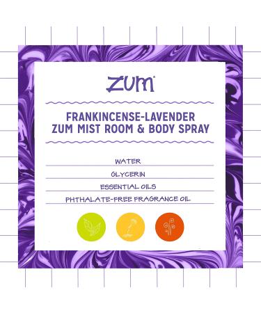 Zum Mist Frankincense-Lavender Room & Body Spray - 4 fl oz - Pack of 1 - Buy Online on GoSupps.com