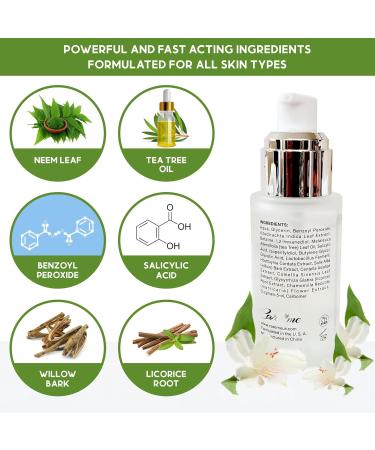 Body Acne Clearing Treatment Serum | Salicylic Acid & Tea Tree Oil | Clear Acne on Buttocks Thighs Back & Chest | 1.37 fl oz - Buy Online on GoSupps.com