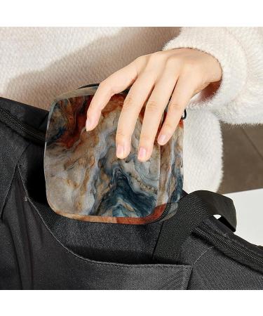 Multicoloured Marble Makeup Bag for Women and Girls - Travel Cosmetic Organizer - Buy Online on GoSupps.com