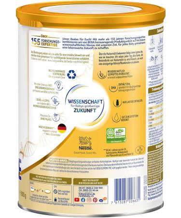 Buy Nestl BEBA SUPREME PRE Infant Formula 800g - From Birth Omega 3 - International Shipping Available - Buy Online on GoSupps.com