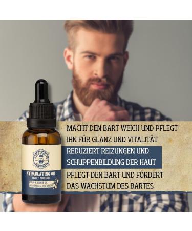 Mens Master - Oil Stimulating Beard & Mustache Growth | Nourishing & Moisturizing Beard Oil for Men | Ultimate Bart Care & Facial Care - Buy Online on GoSupps.com