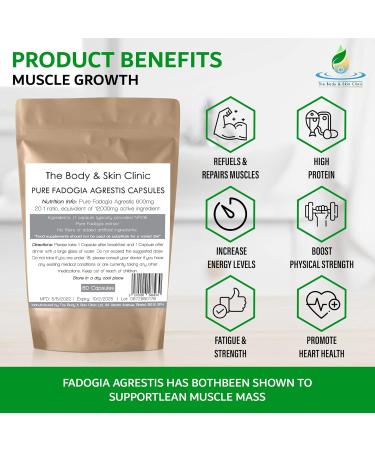 Fadogia Agrestis 20:1 Max Potency | 60 Capsules | Vegan | Pure & Natural Male Booster Supplement - Buy Online on GoSupps.com