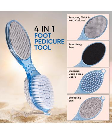 Vega Brosse pieds 4 en 1 la couleur peut varier Brosse de p dicure pour les pieds - Buy Online on GoSupps.com