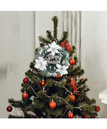 HOMSFOU 2pcs Christmas Wreath Decorative Wreath Christmas Front Door Wreath Winter Wreath Holiday Wreaths Harvest Wreath Rustic Holiday Door Wreath Xmas Reef Artificial Pvc Merry Christmas - Buy Online on GoSupps.com