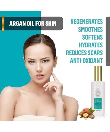 1001 Remedies Moroccan Argan Oil - Hair Regrowth Treatment and Skin Moisturizer - USDA Certified Organic, Cold Pressed, 100% Pure - Buy Online on GoSupps.com