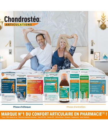 Chondrosteo Joints Granions Marine Collagen + Glucosamine Chondroitin MSM Harpagophytum Marine Collagen + Calcium Triple Action: Flexibility Flexibility Mobility Pack of 3 x 90 Tablets - Buy Online on GoSupps.com