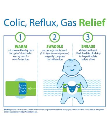 Dr. Browns Infant Gripebelt for Colic & Gas Relief | Heated Baby Swaddling Belt | Natural Upset Stomach Relief for Babies | Lamb Design | 0-3 Months - Buy Online on GoSupps.com