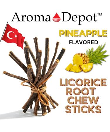 Aroma Depot Banana 1 Lb. Flavored Licorice Root Chew Sticks - 100% Pure Natural - Oral Health & Fresh Breath - Individual Sticks 6.5-7 inches - Glycyrrhiza Glabra from Turkey - Buy Online on GoSupps.com