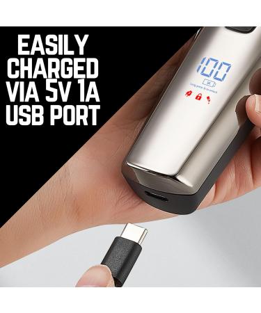 BarberBoss Professional Beard Trimmer Men Hair Clipper Waterproof Design Precision Dial Grooming Kit - Ear & Nose 39 Cutting Lengths Comb Attachments LED Display - Buy Online on GoSupps.com